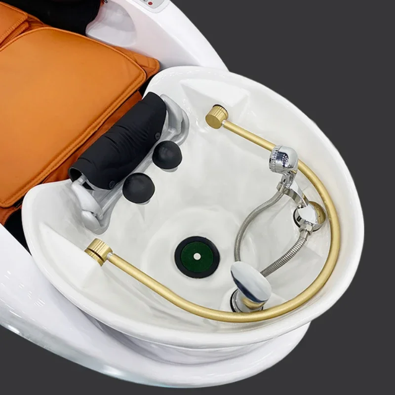 Kapper Luxe Salonstoel Massage Kapperstafel Salonstoel Haar Hydrotherapie Washoofd Sedie Cadeira Spa-meubilair JY50SC