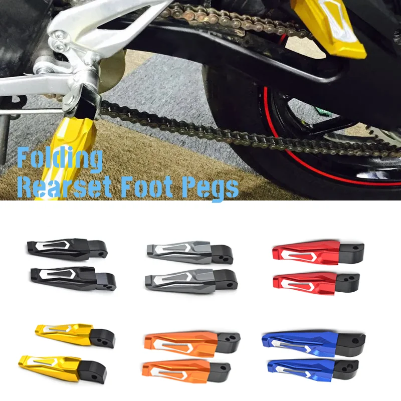 

FOR YAMAHA MT-01 MT-07 MT-09 TMAX500 TMAX530 YZF-R3 YZF-R25 R300 R250 R1 R6 Motorcycle Accessories Folding Rearset Foot Peg CNC