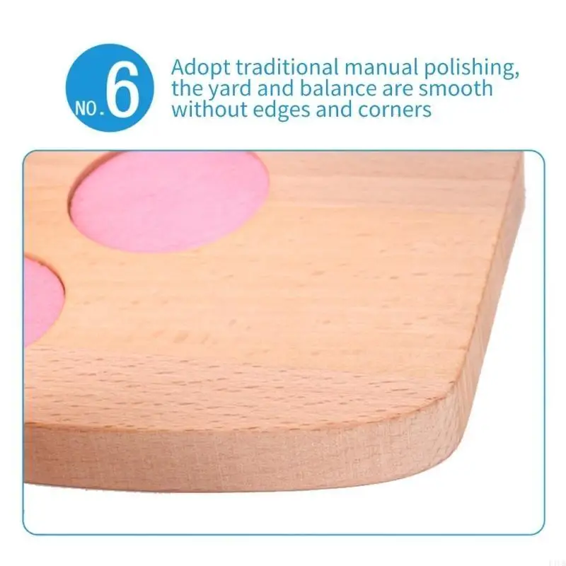 

F1CB Baby Sensory Wooden Balancing Toy Balance Scale Learning Props Child Funny Gift