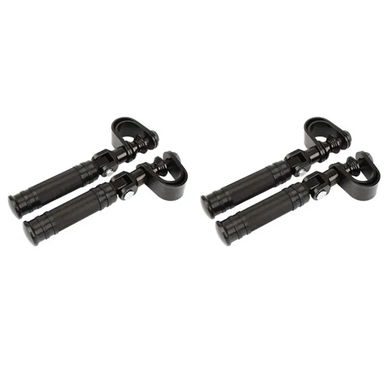 Better-2Pair Highway Engine Guard Crash Bar Foot Pegs For Honda Kawasaki Motorcycle Accessories Foot Rest Black