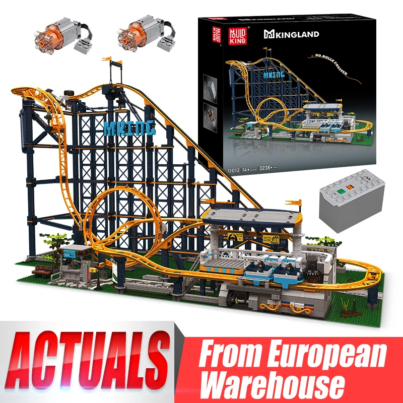 

MOULD KING 11012 Amusement Park Roller Coaster with Motor 3238PCS DIY Model Building Block Assembly Collection Gift for Adults