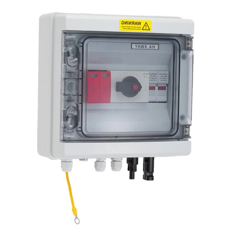 AB42-DC1000V Solar Photovoltaic PV Combiner Box Lightning Protection 1 In 1 Out 32A Fuse MCB New Type SPD Waterproof Box IP65