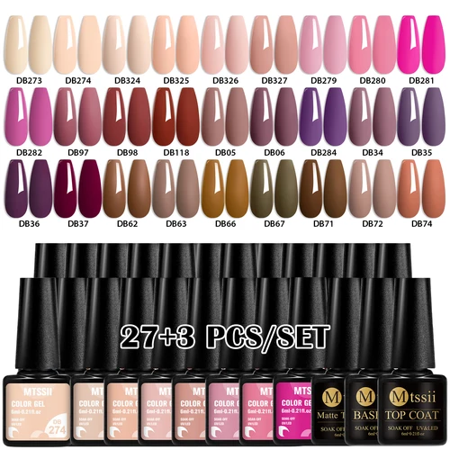30 Uds juego de esmalte de uñas en Gel HEMA TPO libre semipermanente remojo barniz de Gel UV decoración de uñas suministros de manicura DIY