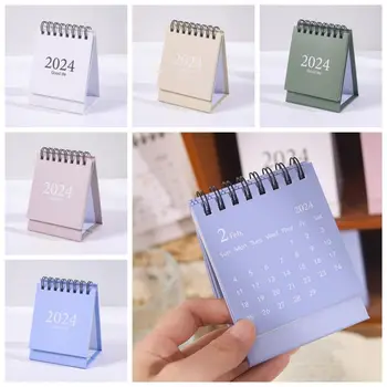 2024 Mini Desk Kalender Desktop Stehender Flip Kalender für die Planung der Organisation des Tages plans