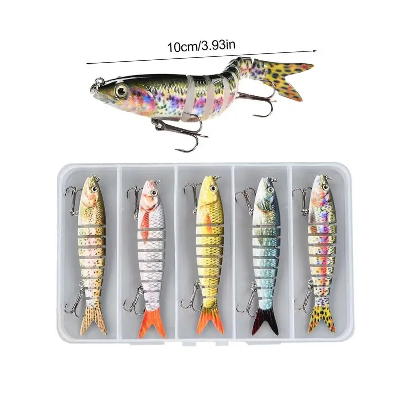 Multi Jointed Swimbait Built-in Ball Bass Lures Rust Resistant Fishing Bait For Pelagic Boat Rock And Beach Fishing