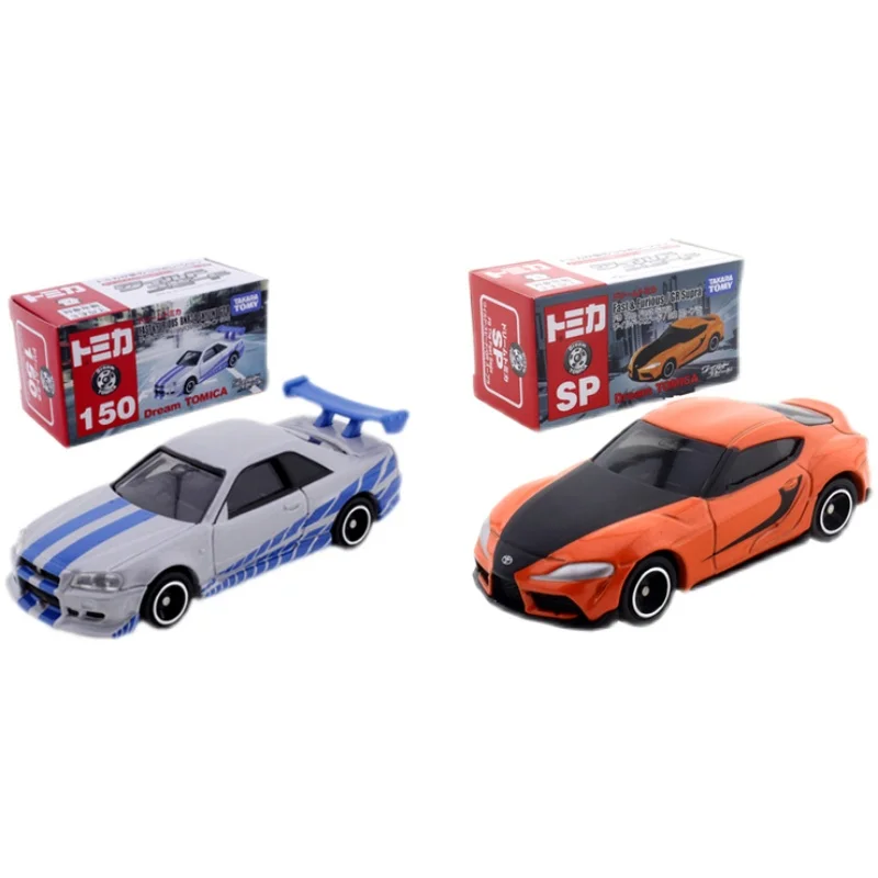 1:64 Takara TOMY Tomica Fast&Furious F9 SP TOYOTA Supra Nissan SKYLINE GTR R34  Hot Kids Toys Vehicle Diecast Metal Model