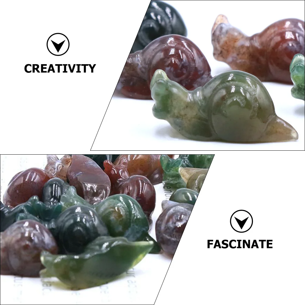 2 шт. Цветные улитки украшения для сада и микландшафта