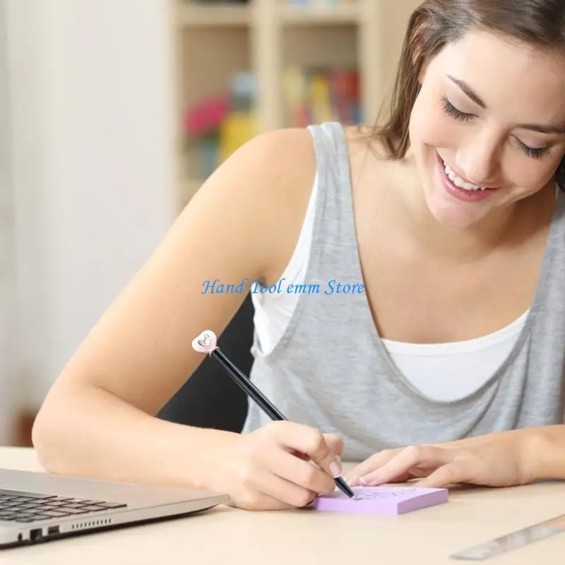 

H37F 6x/Set Love Heart Ballpoint Pen Oil Pen Writing Pen Decorative Pen for School