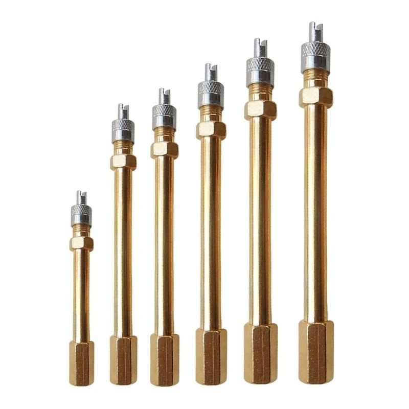

Car Truck Wheel Tires Valves Extension Valves Stem Extenders Inflation Valves Stem Tool Straight Extension for Motorcycle Bikes