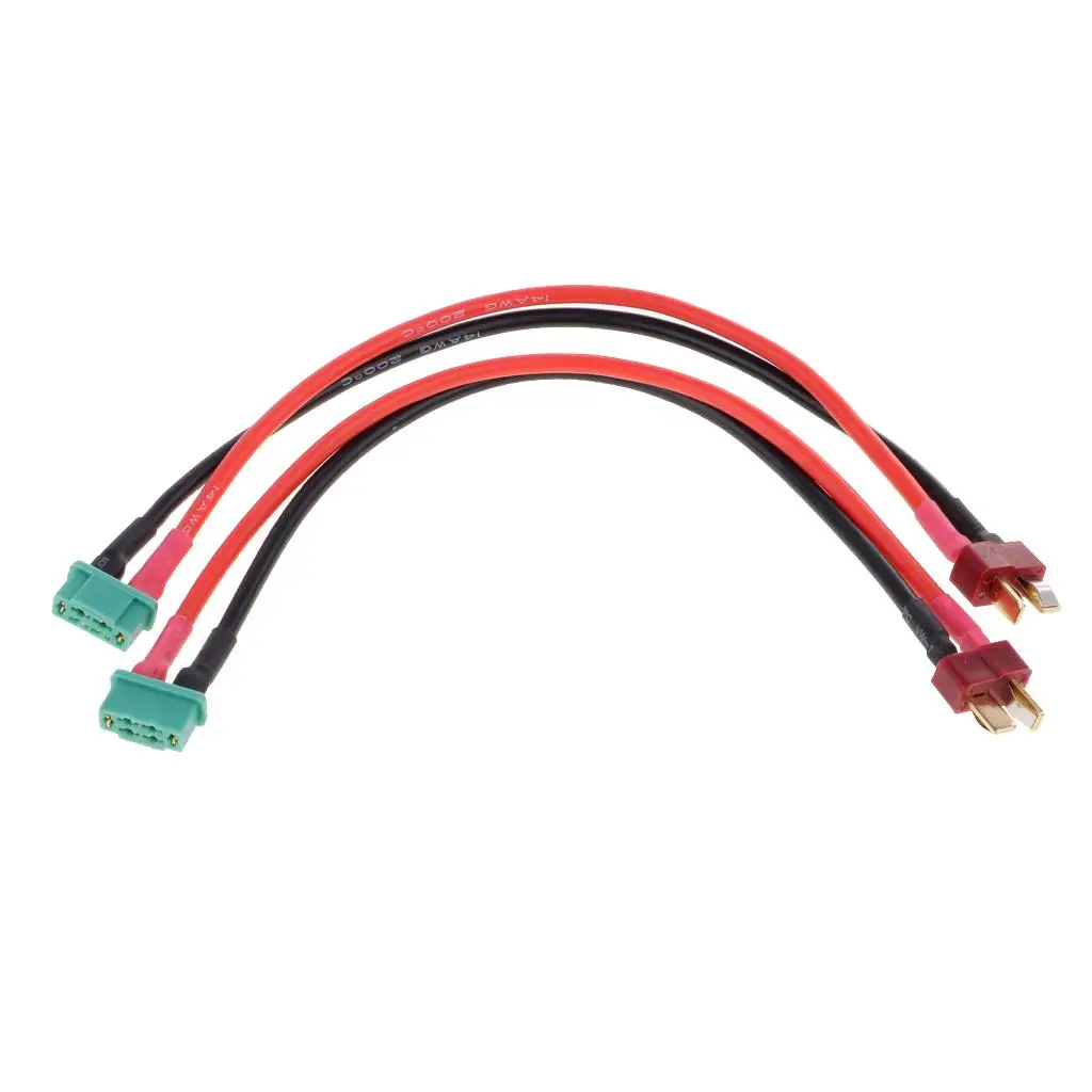 

2 Pieces MPX Plug to T Plug Deans Plug / Adapter 14AWG Wire