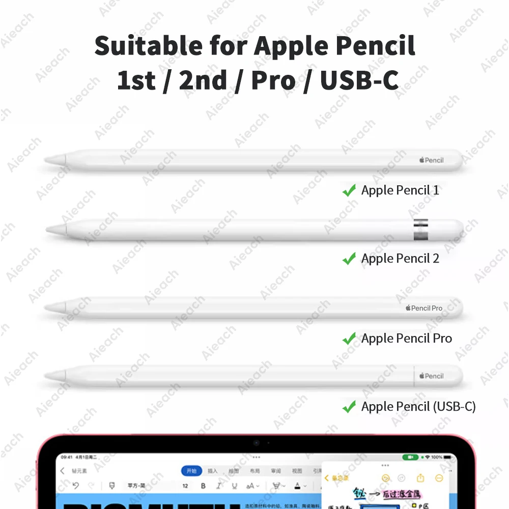 6/4 Pcs Replacement Pencil Tips For Apple Pencil Pro/2nd Gen/1st Gen/USB-C, Upgraded iPad Pen Tips With Storage Case
