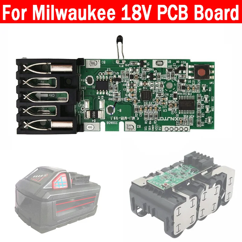 M18-6.0ah/M18-9.0ah Lithium Battery Pcb Circuit Board Suitable For Milwaukee Replacement Lithium Battery Protect Circuit Board