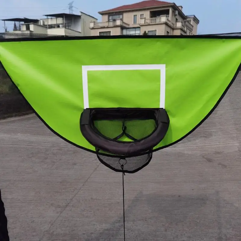 Trampoline Basketball Hoop with Pump and Ball Kid Waterproof Sunscreen Basketball Goal For Children Multipurpose Basketball Hoop