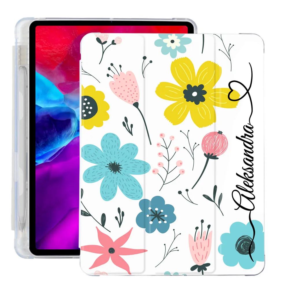 

Custom Name Case for 12.9 inch iPad Pro 11 10.9 10.5 10.2 9th 8th 7th 6th 5th Air 2 3 Mini 4 5 6 with Art Style Smart Cover