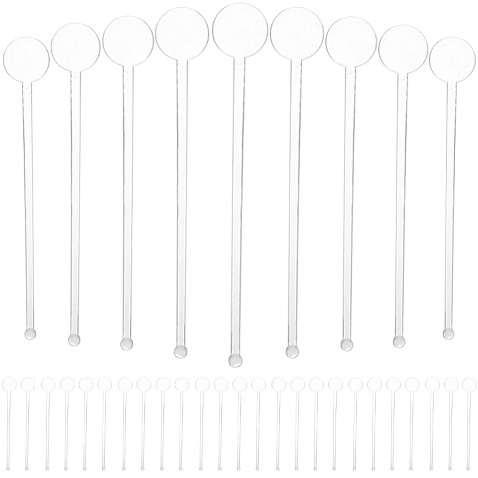 

Cakepops Stick Stand Stirring Rod Cocktails Stirrer Transparent Plastic Swizzle Sticks