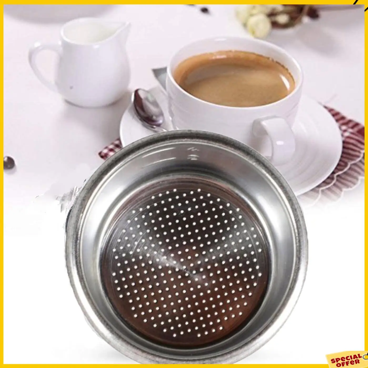 A24p 4 pçs 51mm 4 copos filtro de substituição cesta para café bottomless portátil para delonghi ec680/ec685 espresso