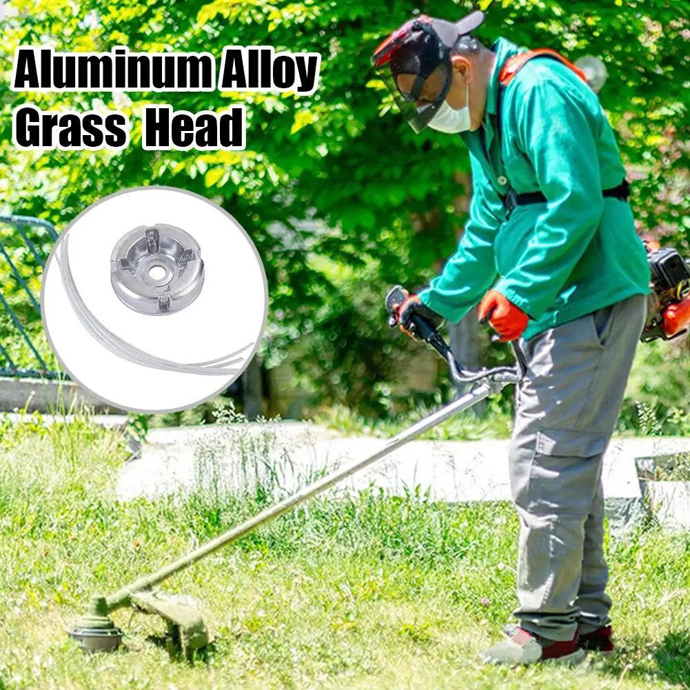 Universal Aluminum Alloy Weed Trimmer Head Cutting Line Replacement Accessories For Lawn Grass Mower Trimming Work