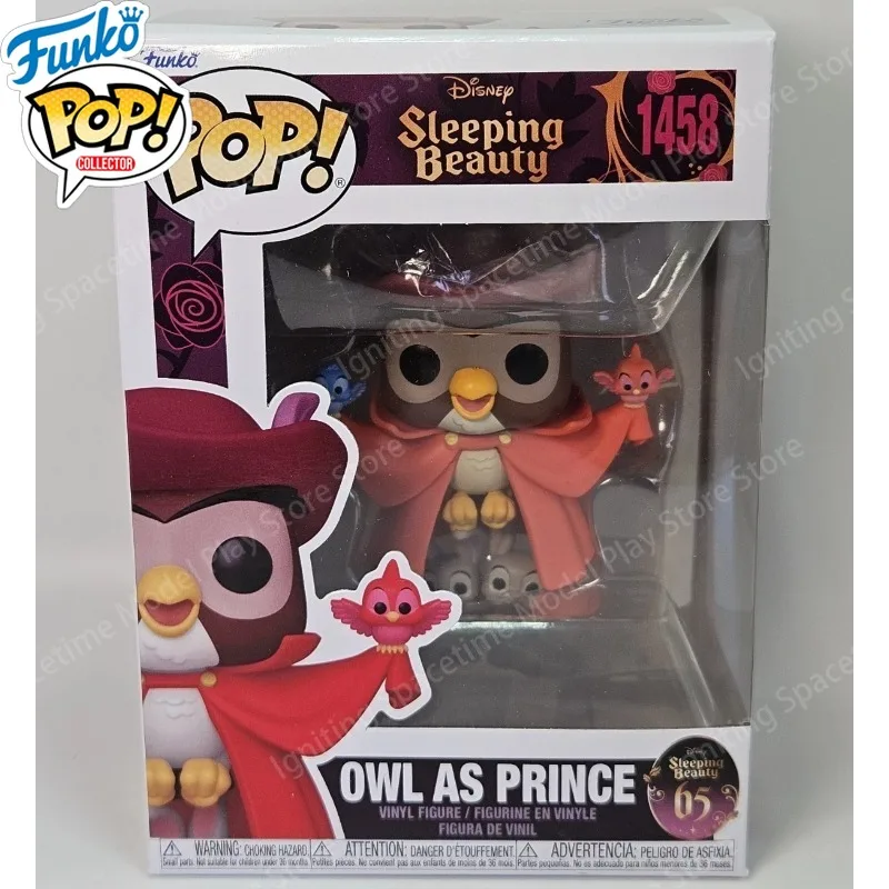 Set Funko Pop Disney de la Bella Durmiente, 65.º Aniversario # 1457 # 1458 # Figuras Coleccionables de Príncipe Phillip Owl y Maléfica 1455