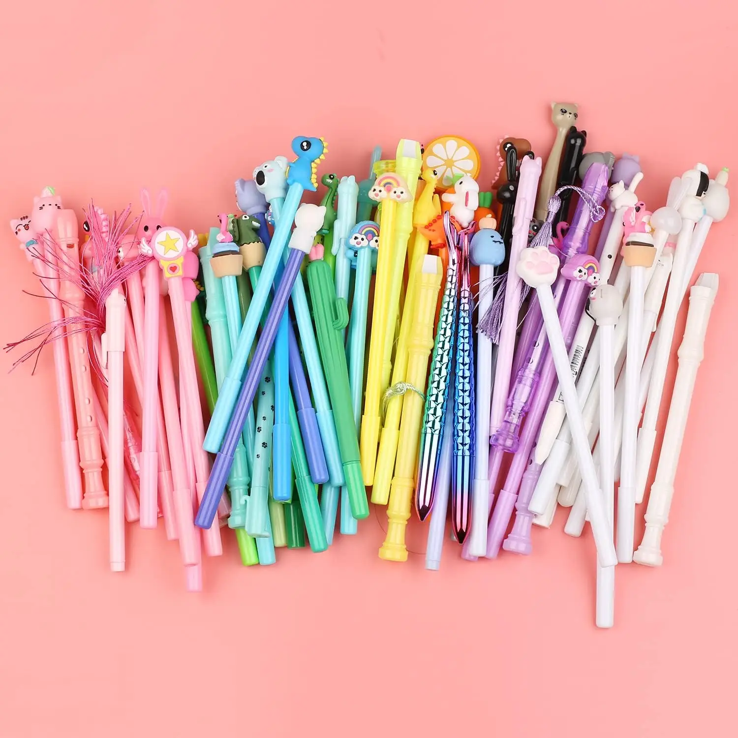 Wholesale Novel Kawaii Gel Pens Set Cute Creative Fancy Animation School Office Supplies Teacher Student Stationery