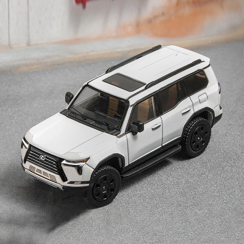 Die-cast 1:64 Alloy Lexus Gx550 Simulation Car Model Christmas Gift Static Ornament Fan Collection Souvenir