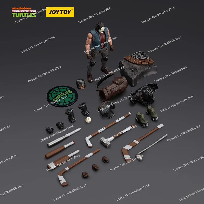 متوفر في المخزون JOYTOY 1/18 TMNT الشكل JT01147 كيسي جونز أنيمي عمل أرقام التماثيل نماذج اللعب الهدايا