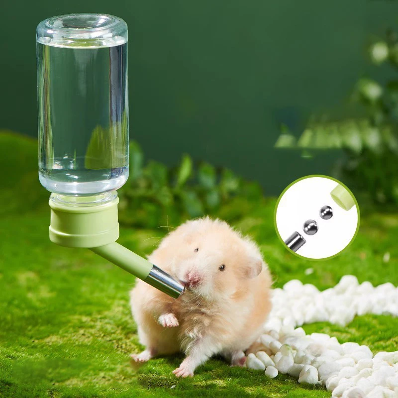 Leakproof Hamster Drinker Water Bottle Dispenser Feeder Hanging Bead Head Pet Dog Guinea Pig Squirrel Rabbit Drinking Bottle