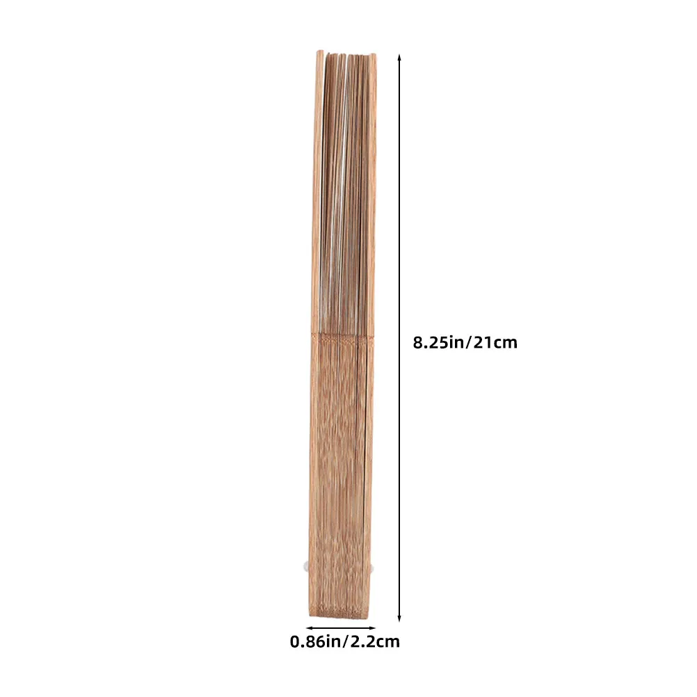 4Pcs Folding Fan Frame Lightweight Handheld Fan Frame for DIY Folding Fans Wood Material Craft Kit for Events Performances view 2