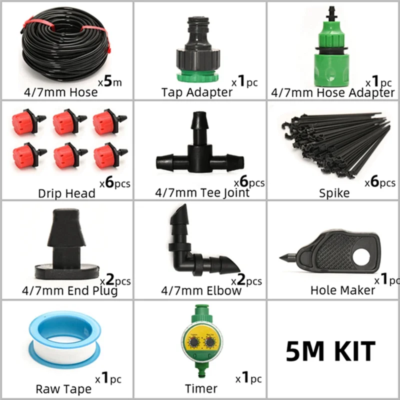 

TFORU-1 Set Of Watering System With Dripper Replacement Parts Accessories For Irrigation Watering Device Water Plant Automatic
