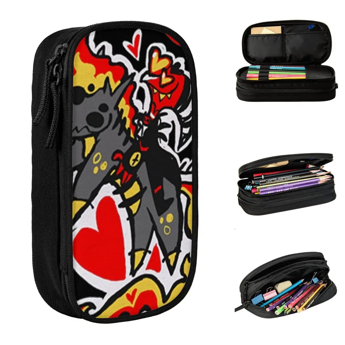 

Креативный Blitzo Loves Horses пенал Hazbins Hotels пеналы держатель для ручек детские большие сумки для хранения офисные подарки канцелярские принадлежности