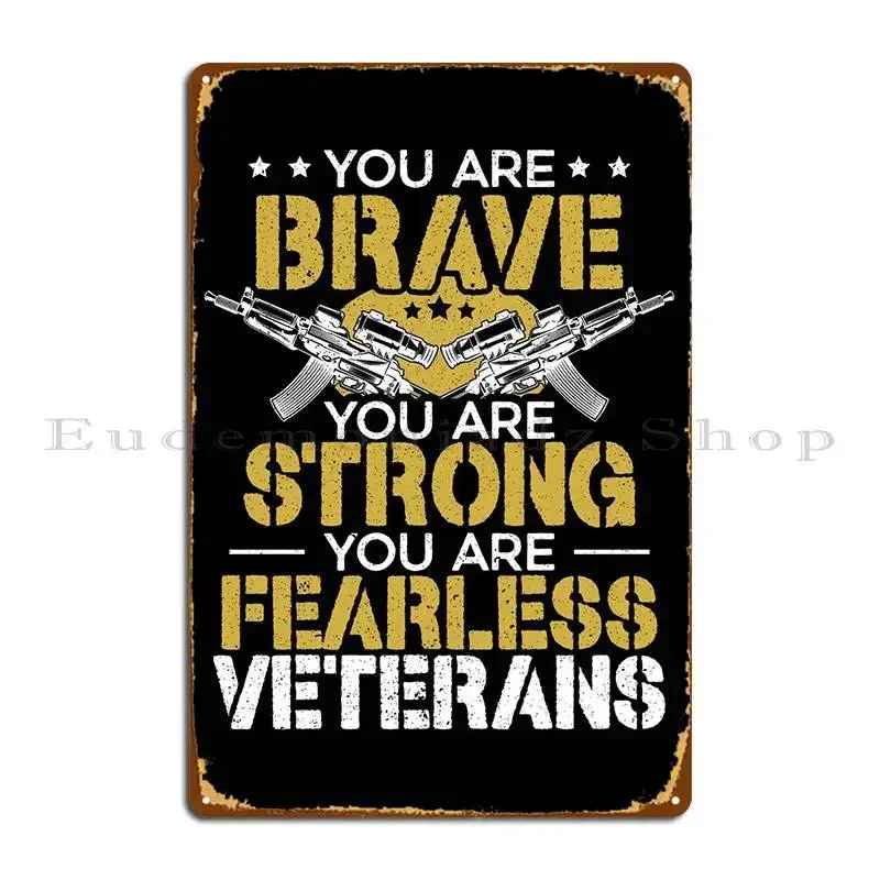 American Veterans Metal Sign Customize Club Bar Kitchen Classic Garage Tin Sign Poster