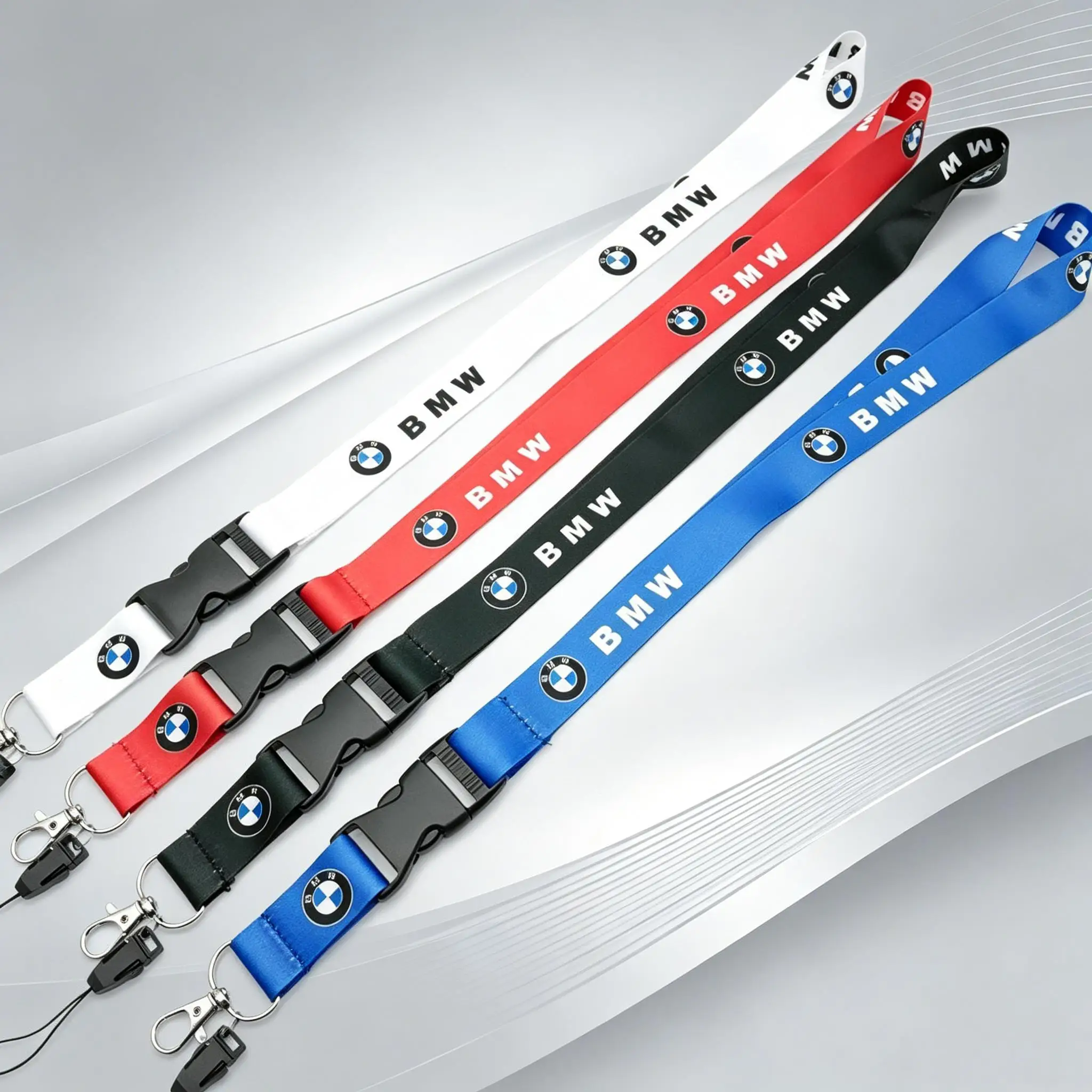Llavero de nailon con emblema impreso para coche BMW M Power Performance E90 E91 E92 E93 X1 X3 X5 X6 M3 M5 F18 E63