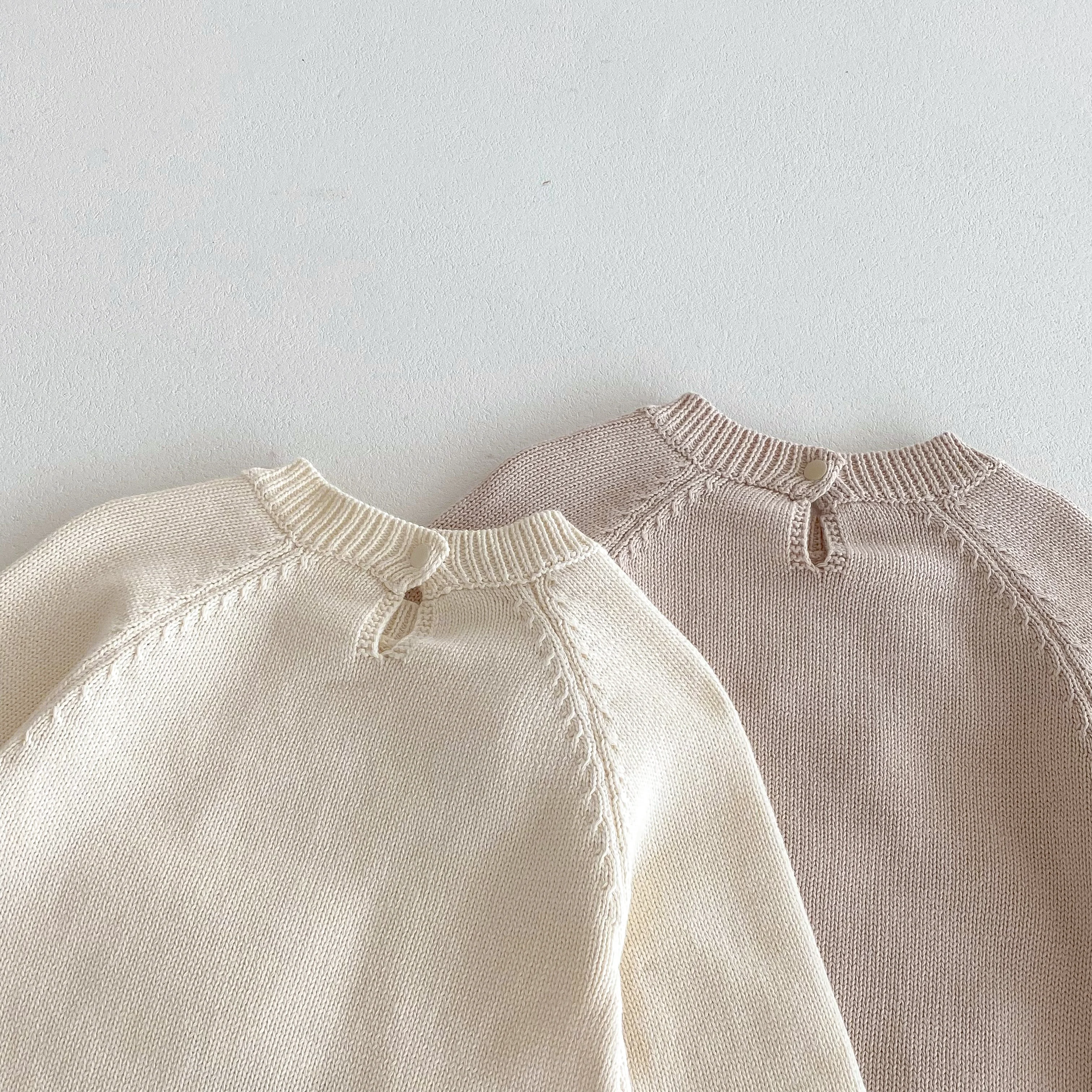 Neue Herbst- und Winter-Babykleidung: Langärmeliger Strick-Strampler für Jungen und Mädchen, Enten-Krabbelanzug für Ausflüge – Detail 5