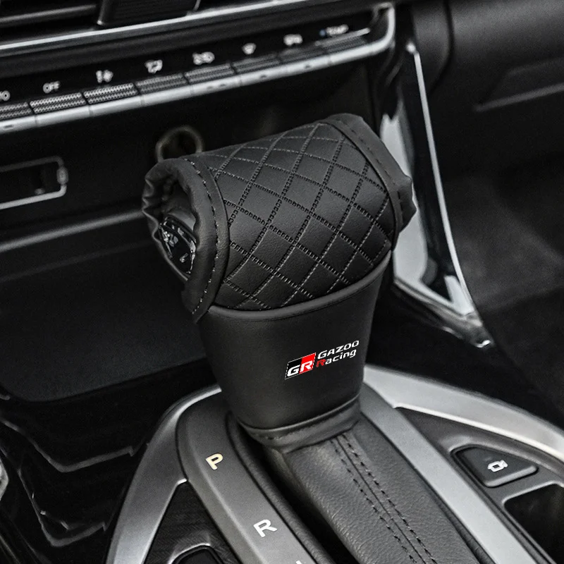 New Car Gear Shift Hoodie Covers Non-Slip Shift Knob Cover Gear Handle DecorationFor Toyota GR Gazoo Racing RAV4 Prius TRD Yaris