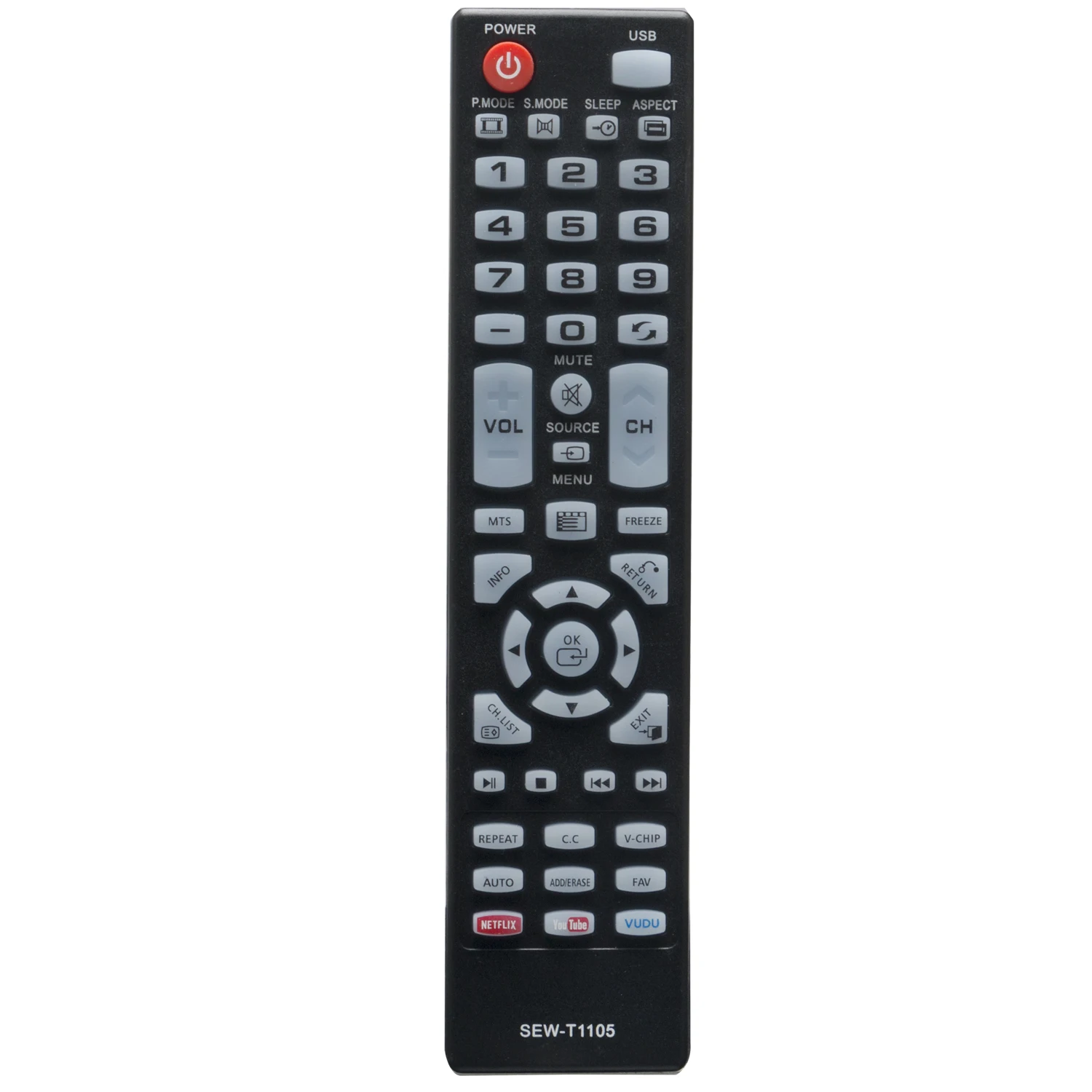 New Replacement Remote Control SEW-T1105 Fit for Element HDTV LED TV ELEFW581 ELEFT222 ELEFW3916 ELEFT326 ELEFT195 Remote