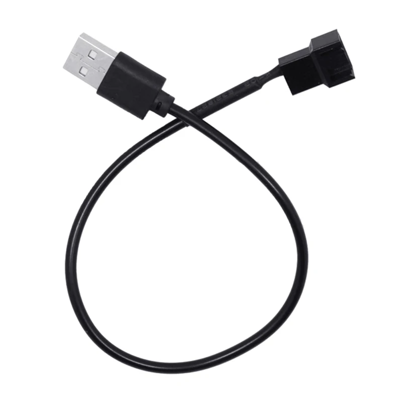 5V แรงดันไฟฟ้า USB ถึง 4-Pin PC พัดลมแขนยาวสายไฟสำหรับแล็ปท็อปโน้ตบุ๊ค CPU สายไฟ Dropsale