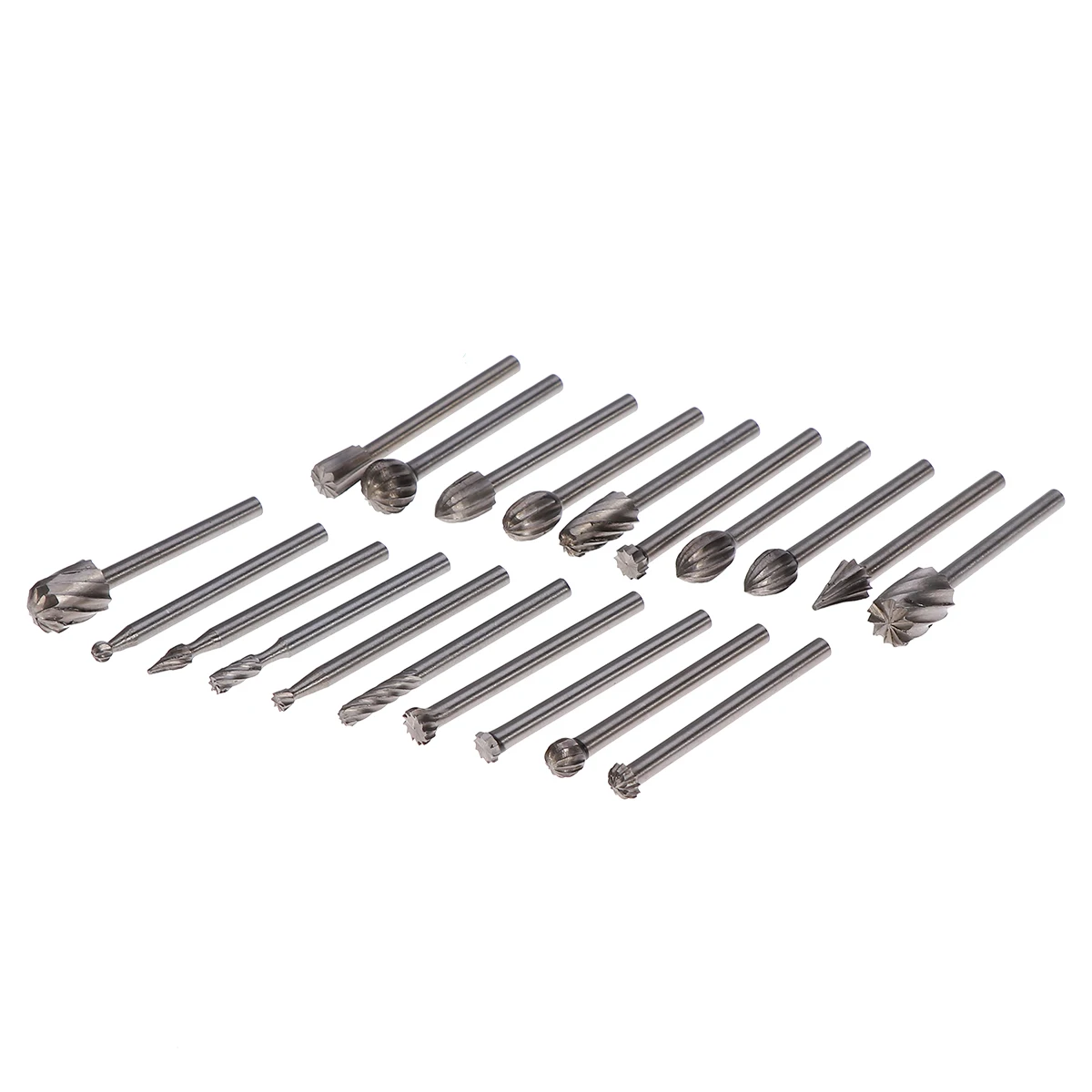 

20 pcs High-speed Steel Rotary Burr Set Durable Precision Carving Tools for Wood Metal Engineering Jewelry Making Tool