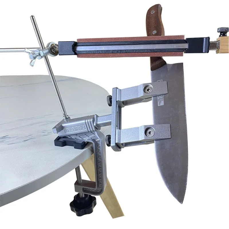 نظام أدوات مبراة السكاكين بزاوية ثابتة من الفولاذ المقاوم للصدأ أداة مسن السكاكين ذات الضبط الدقيق بزاوية كاملة 360 درجة °   دوران