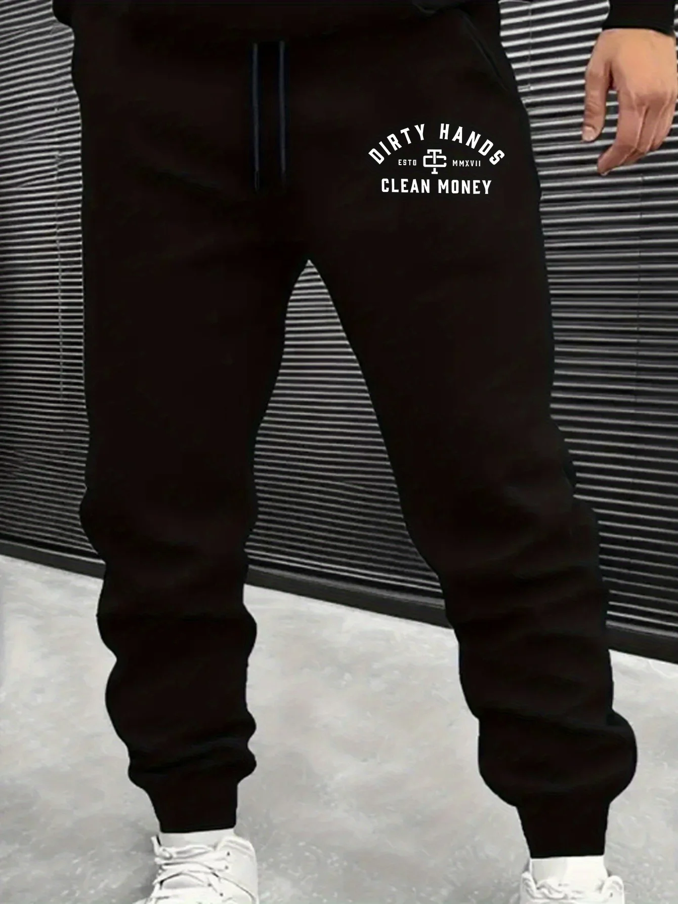 

2025 New men's fashion printed breathable home casual sporty printed trousers