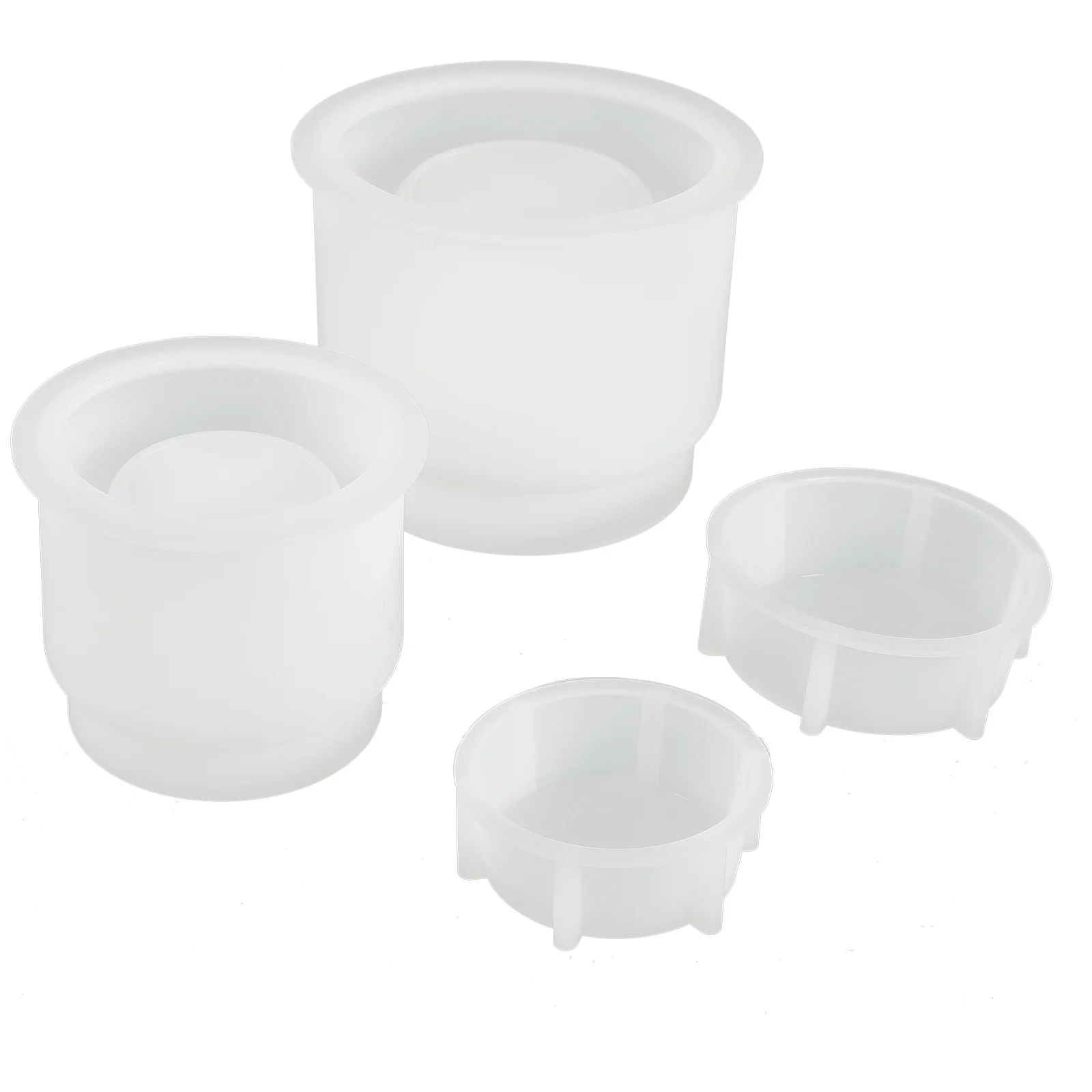 

2Sets Silicone Jar Mold for Epoxy Resin Crafts Heat Resistant Reusable DIY Container Making Molds for Holders