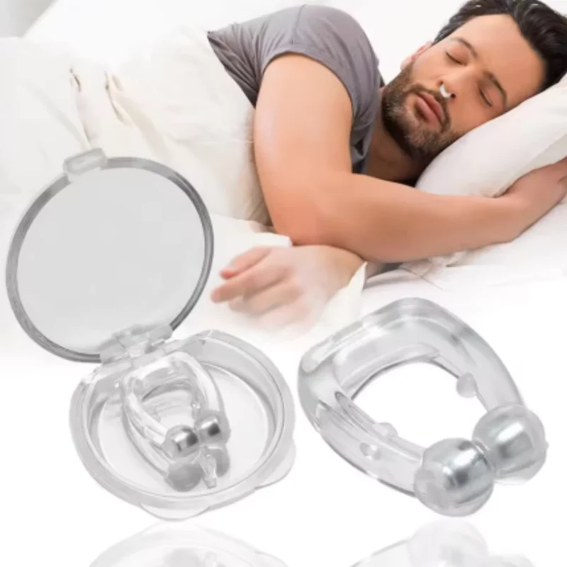 1/3/5/10pcs Magnetic Anti Snoring Nose Clips Silicone Stop Snoring Device Portable Comfort Sleeping Aid For Night Sleep