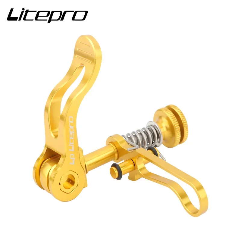 

36G LITERPO 4 colors Iamok CNC Bicycle Seat Post Clamp Folding Hook Ti + Aluminum Alloy For Brompton Seatpost Bike Part