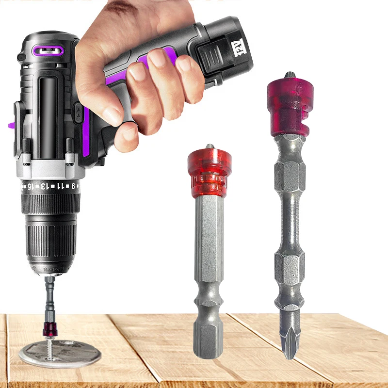 S2 Magnetic Double Head Cross 50mmPH2 High Hardness Screwdriver with Detachable Magnetic Coil for Positioning image 6