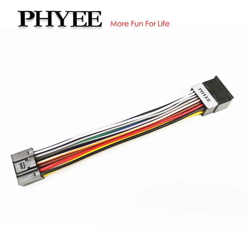 

16 Pin Wiring Harness Adapter, Plug and Play, Male Plug, Female Connector, Extension Cable for 16Pin Android Car Radio Head Unit