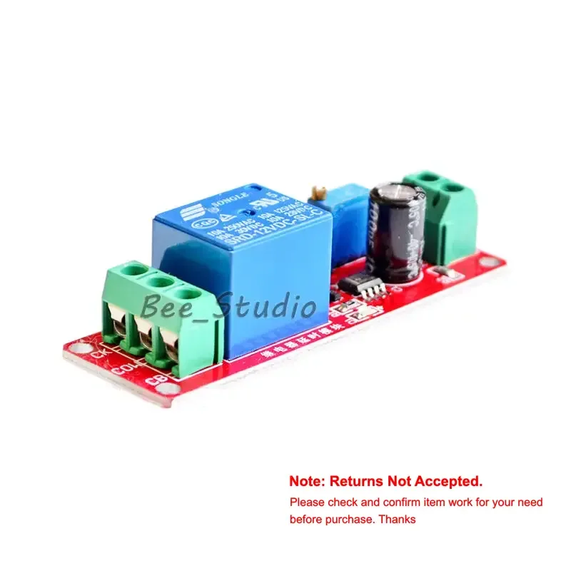 Ne555 DC 12V Delay Turn On Timer Switch Adjustable 0 to 10 Second Car Relay module 10s
