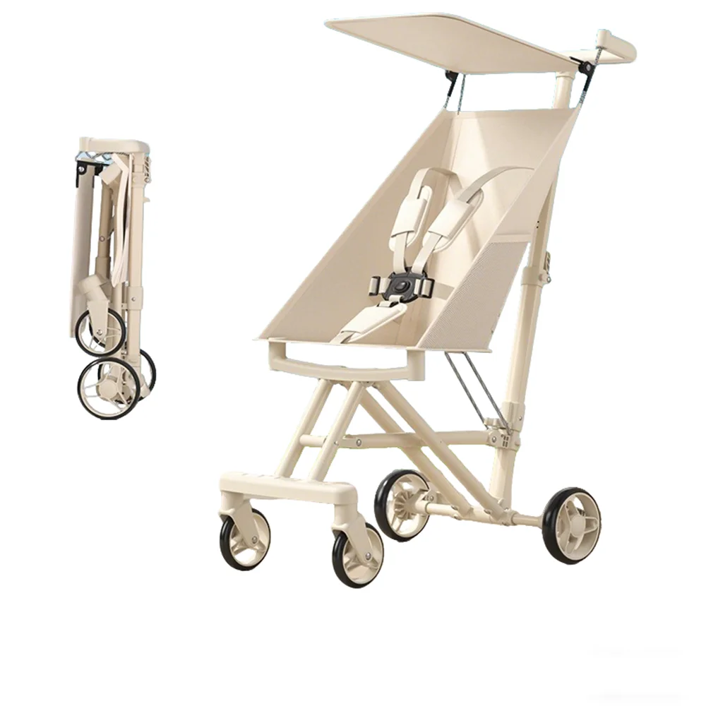 

Lightweight Travel Stroller Airplane Cabin Approved, All-Terrain Wheels, Smooth Ride for Toddlers, Perfect for Travel & Daily