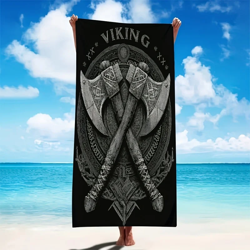 Cool Red Sports Car Water Splash Beach Towel Supercar Dark Background Print Quick Dry Sand Proof Large Swim Blanket for Car Fans