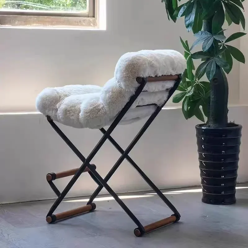 Silla de recepción alta y sencilla y moderna, isla de diseño creativo para el hogar, bar en familia, silla de recepción de acero inoxidable