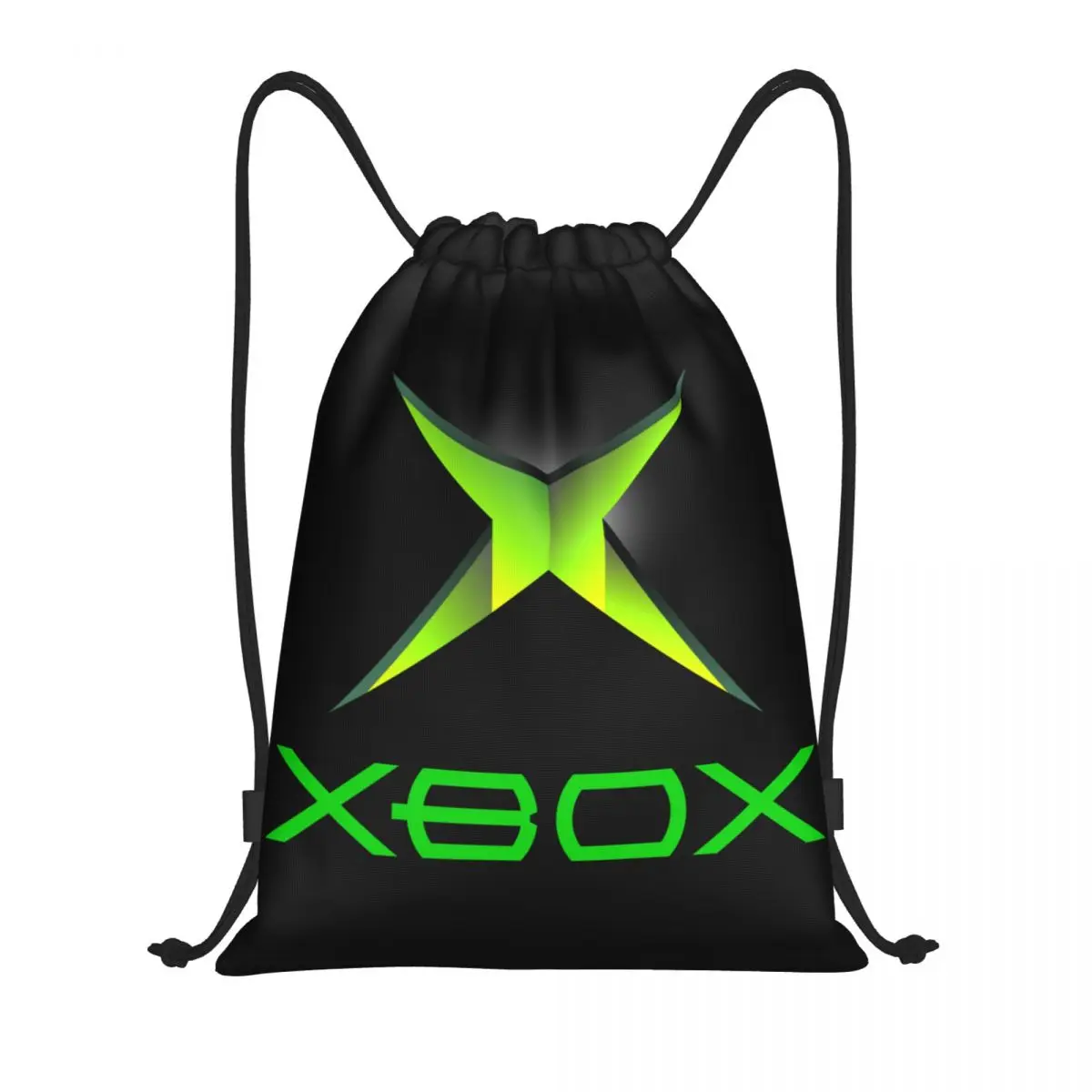 Custom Classic Xboxs Logo Drawstring Bag Men Women Lightweight Game Gamer Gifts Sports Gym Storage Backpack