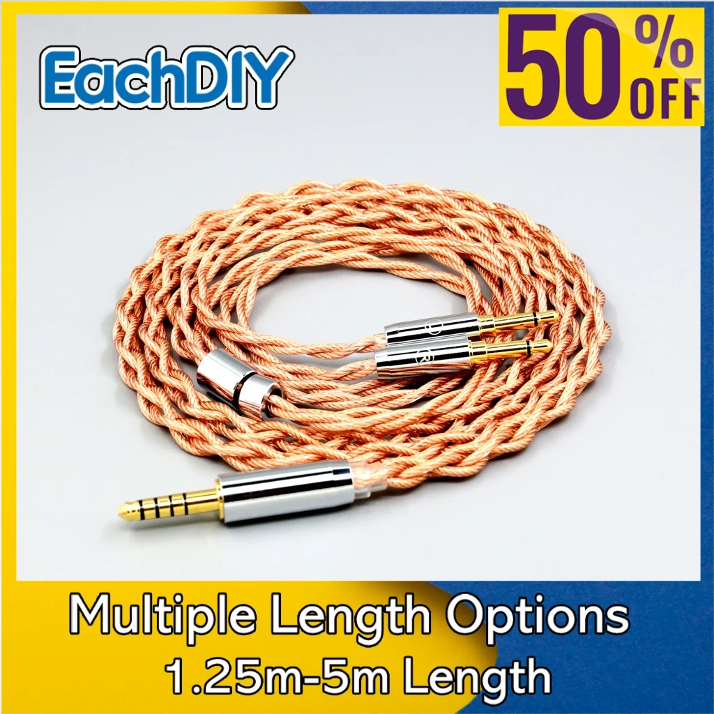 

Graphene 7N OCC Shielding Coaxial Mixed Earphone Cable For Hifiman Sundara Ananda HE1000se DEVA He-35 he400se HE6se LN007776