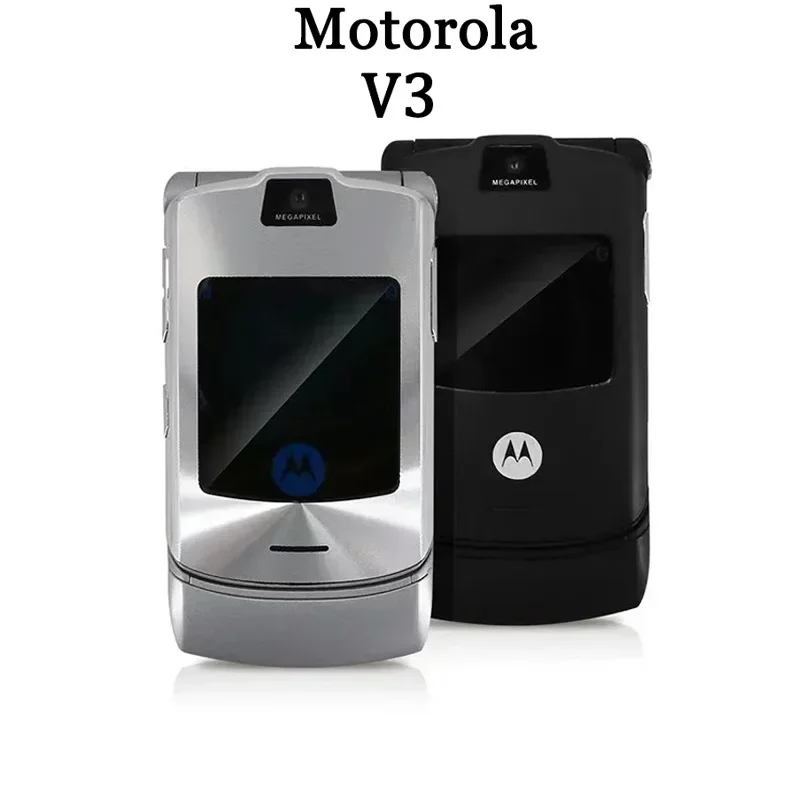 

90% New-Original V3 MOTOROLA RAZR Refurbished Unlocked Clamshell Bluetooth Mobile Phone GSM 850/900/1800/1900 Phone Good Quality